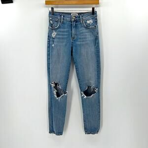 Agolde Toni Cut Distressed Ankle - Distressed - 24